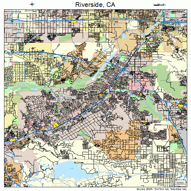 Riverside, CA street map