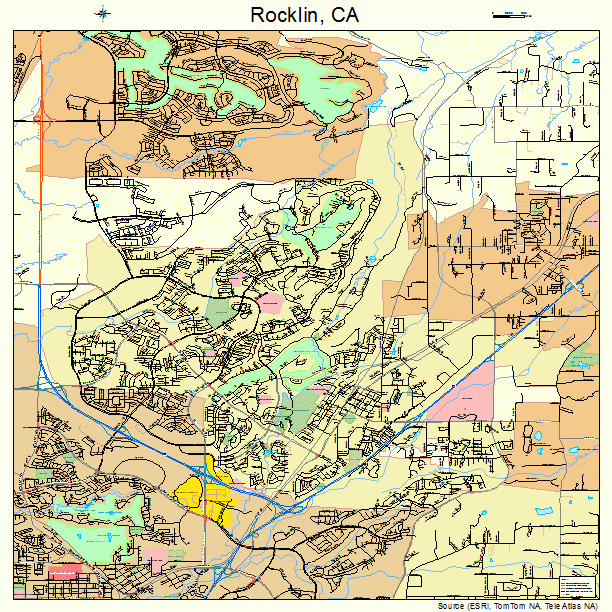 Rocklin, CA street map