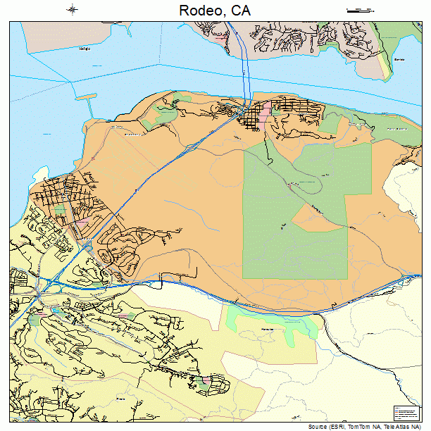Rodeo, CA street map