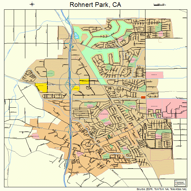 Rohnert Park, CA street map