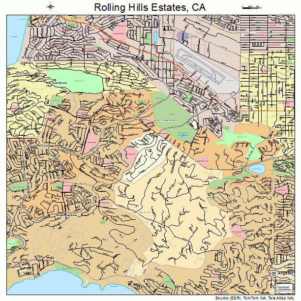 Rolling Hills Estates, CA street map
