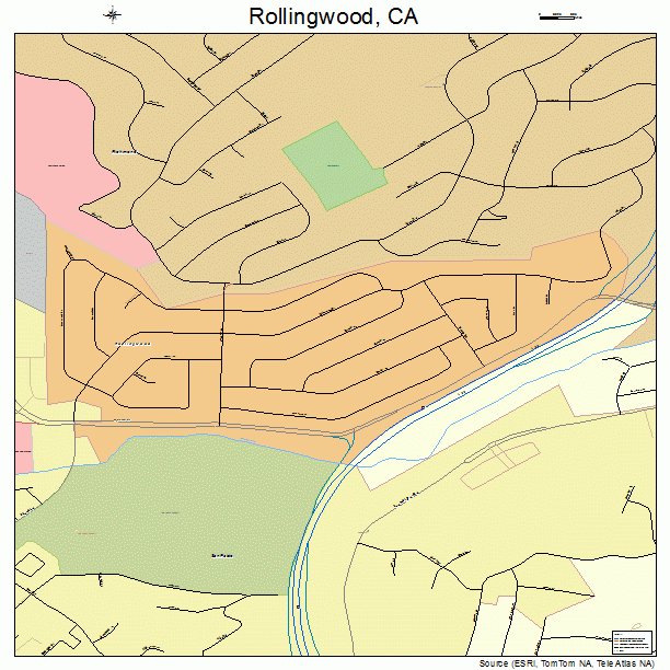 Rollingwood, CA street map