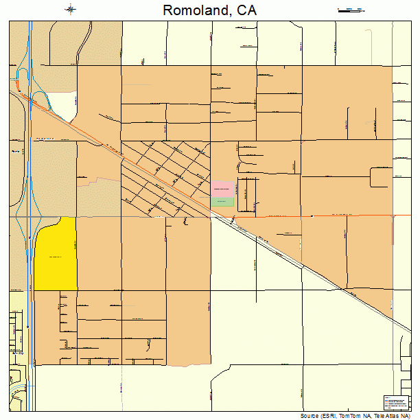 Romoland, CA street map