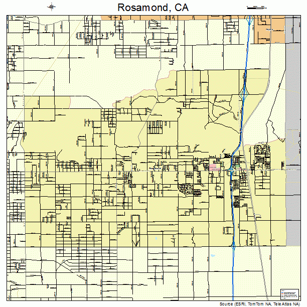 Rosamond, CA street map