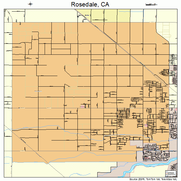 Rosedale, CA street map