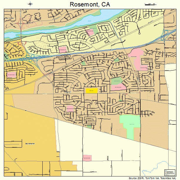 Rosemont, CA street map