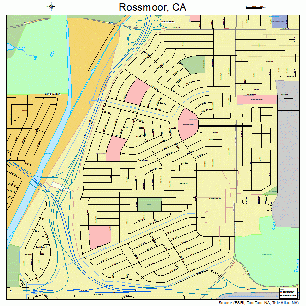 Rossmoor, CA street map