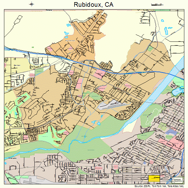 Rubidoux, CA street map