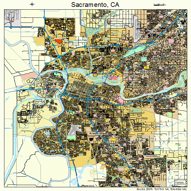 Sacramento, CA street map