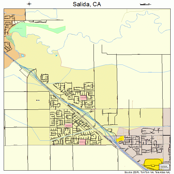 Salida, CA street map