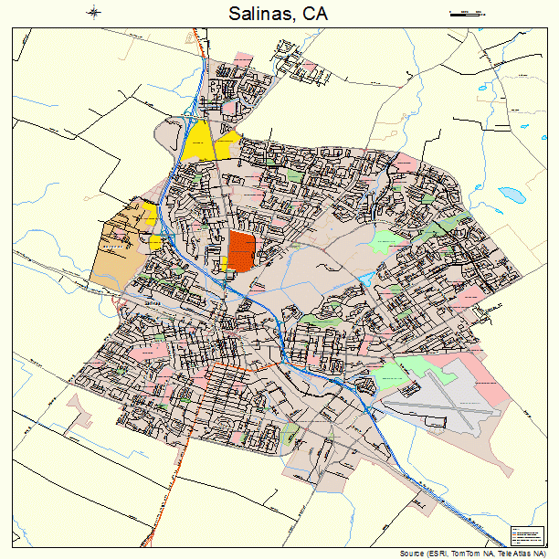 Salinas, CA street map