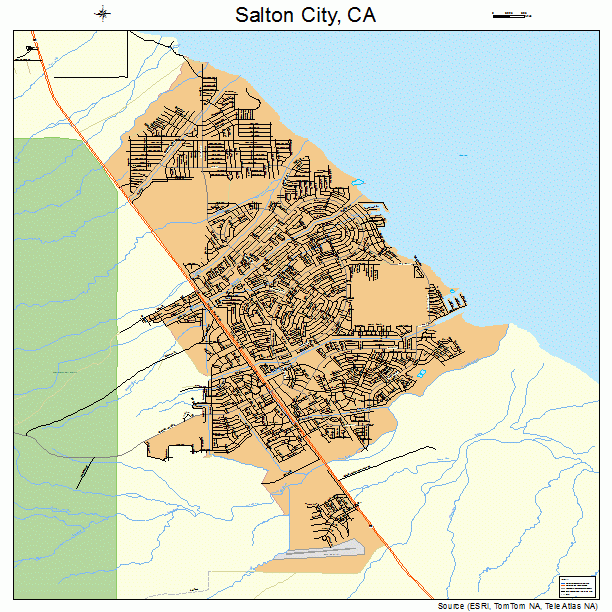 Salton City, CA street map