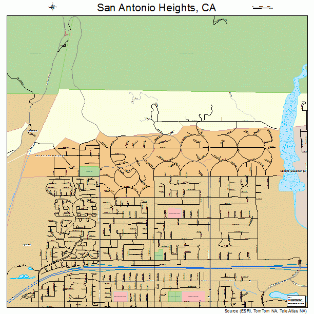 San Antonio Heights, CA street map