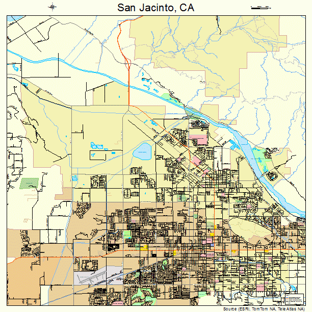 San Jacinto, CA street map