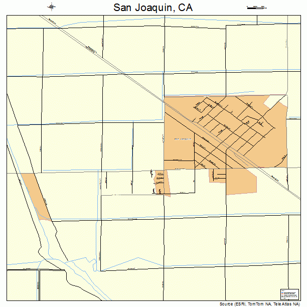 San Joaquin, CA street map