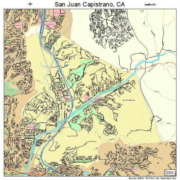 San Juan Capistrano, CA street map