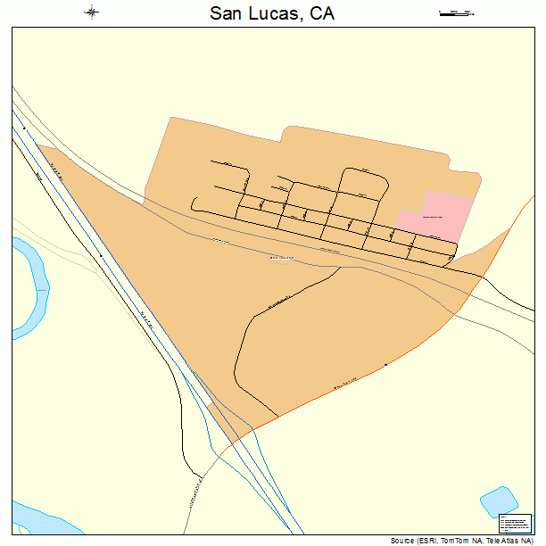 San Lucas, CA street map