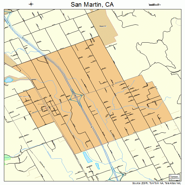 San Martin, CA street map