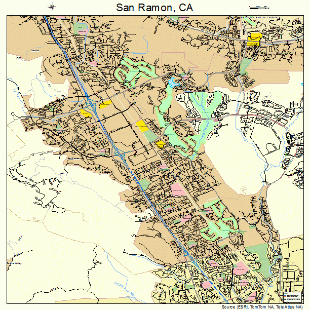 San Ramon, CA street map