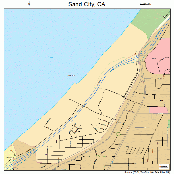 Sand City, CA street map