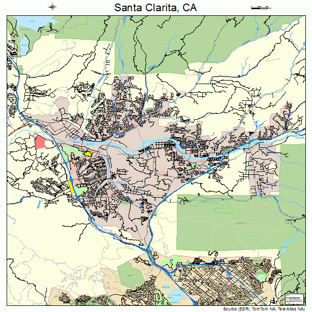 Santa Clarita, CA street map
