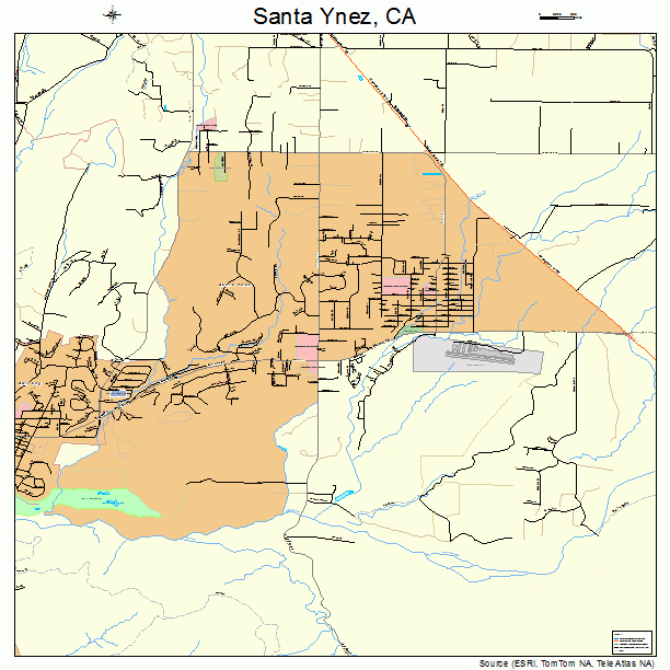 Santa Ynez, CA street map