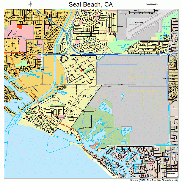 Seal Beach, CA street map