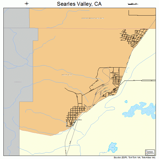 Searles Valley, CA street map