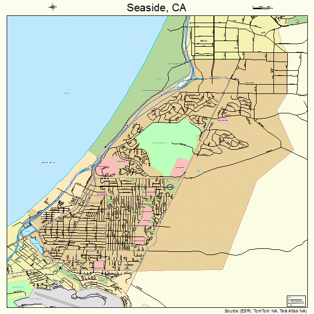 Seaside, CA street map