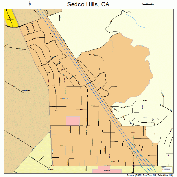 Sedco Hills, CA street map