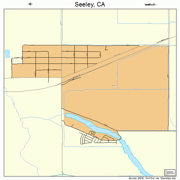 Seeley, CA street map