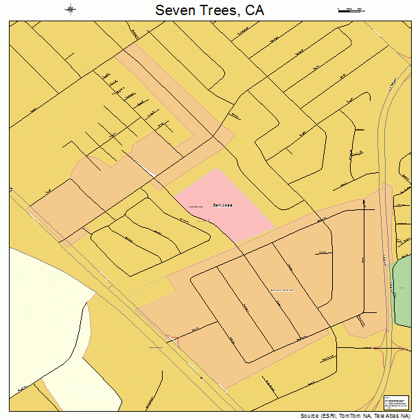 Seven Trees, CA street map