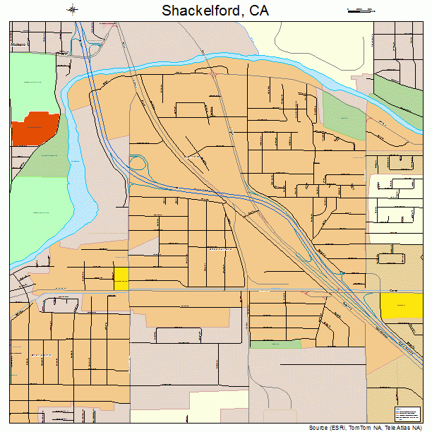 Shackelford, CA street map
