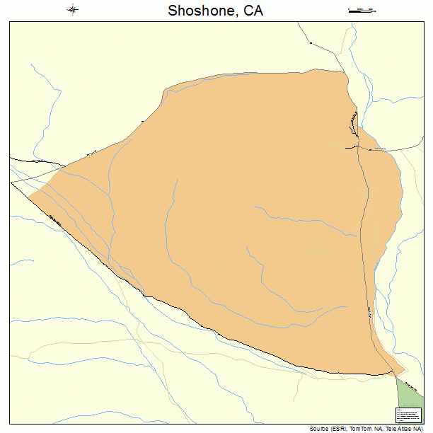 Shoshone, CA street map