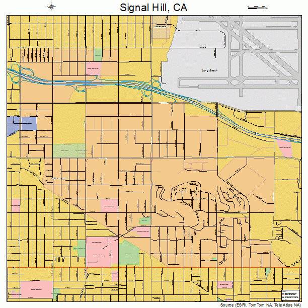 Signal Hill, CA street map