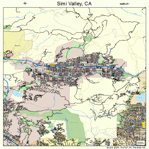 Simi Valley, CA street map