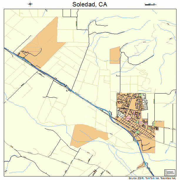 Soledad, CA street map