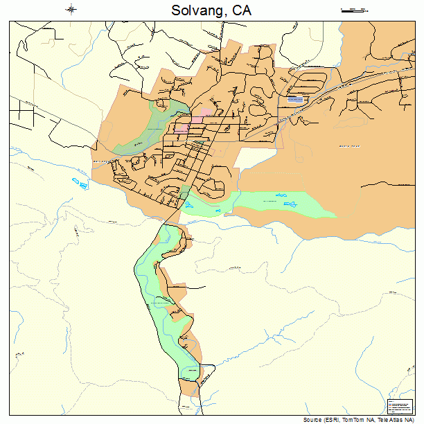 Solvang, CA street map