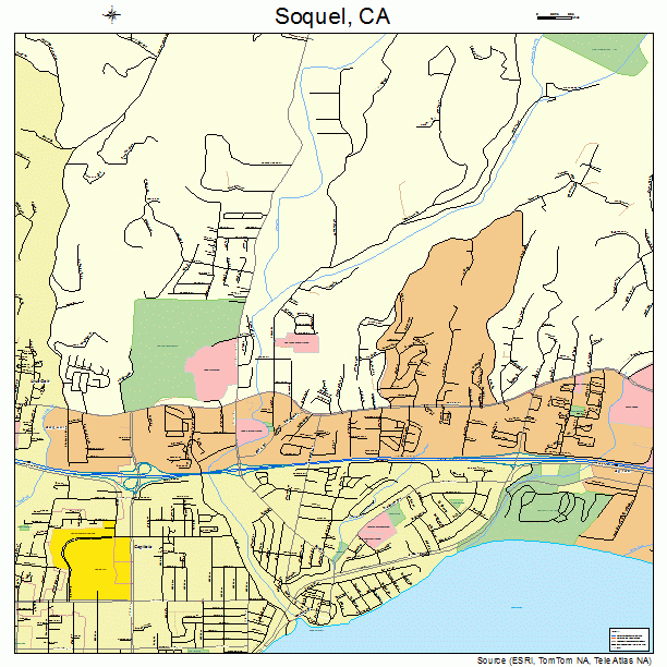 Soquel, CA street map