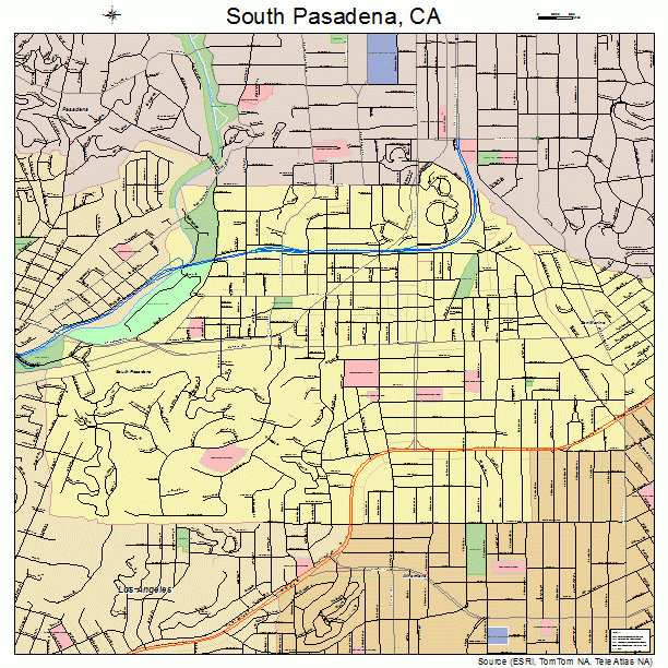 South Pasadena, CA street map