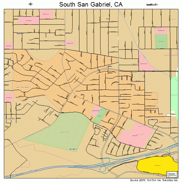 South San Gabriel, CA street map