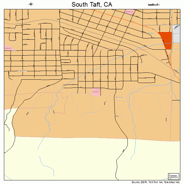 South Taft, CA street map