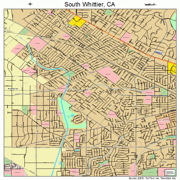South Whittier, CA street map