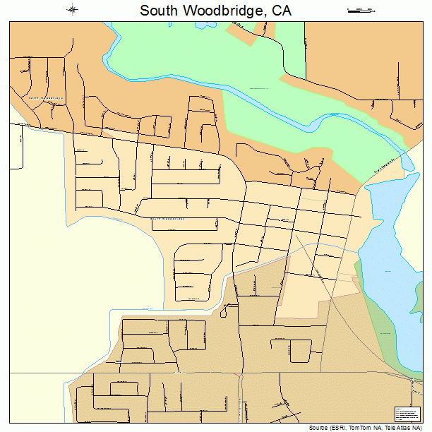 South Woodbridge, CA street map