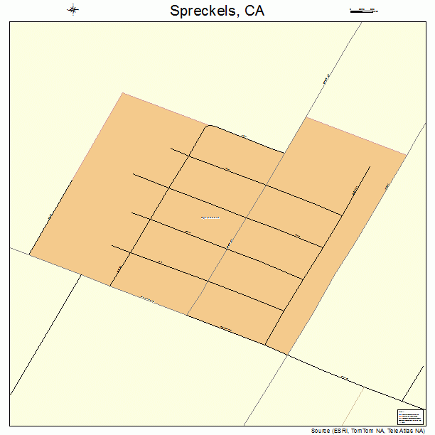 Spreckels, CA street map