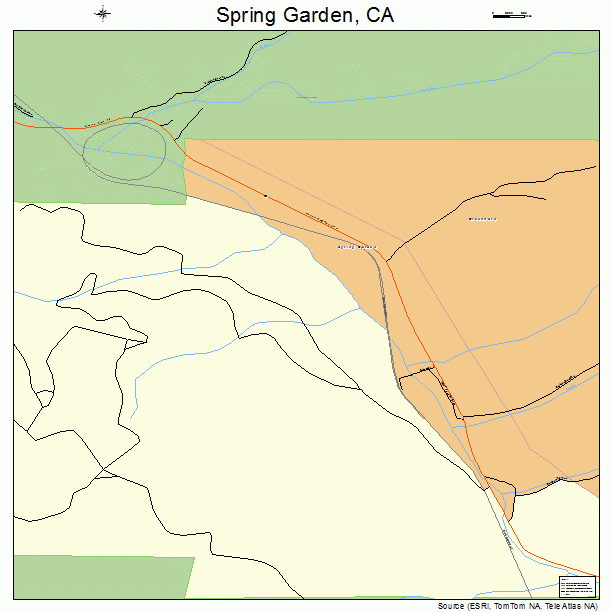 Spring Garden, CA street map