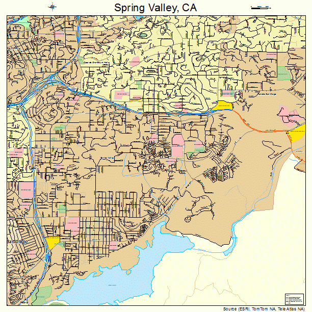 Spring Valley, CA street map