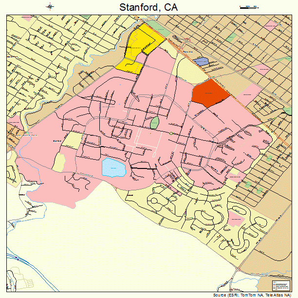 Stanford, CA street map