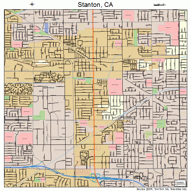 Stanton, CA street map