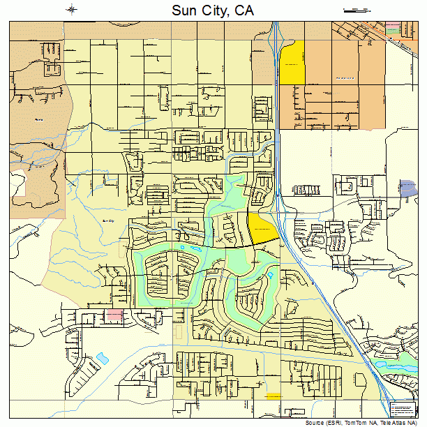 Sun City, CA street map